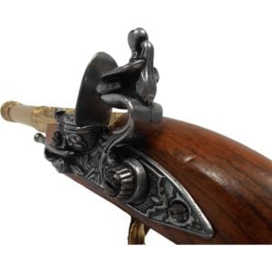 Left Handed Brass Indian Flintlock