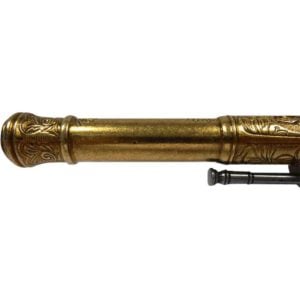 Left Handed Brass Indian Flintlock