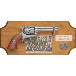 Texas Ranger Wood Display Plaque