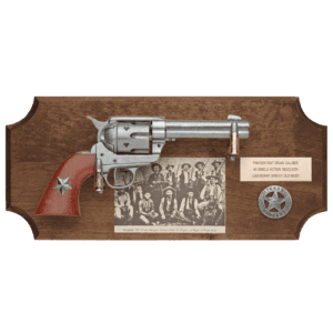 Texas Ranger Dark Wood Display Plaque