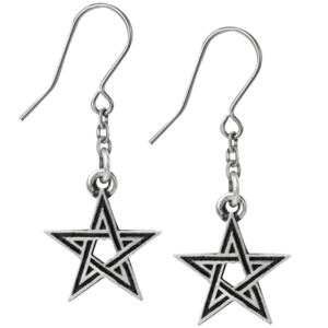 Black Star Earrings