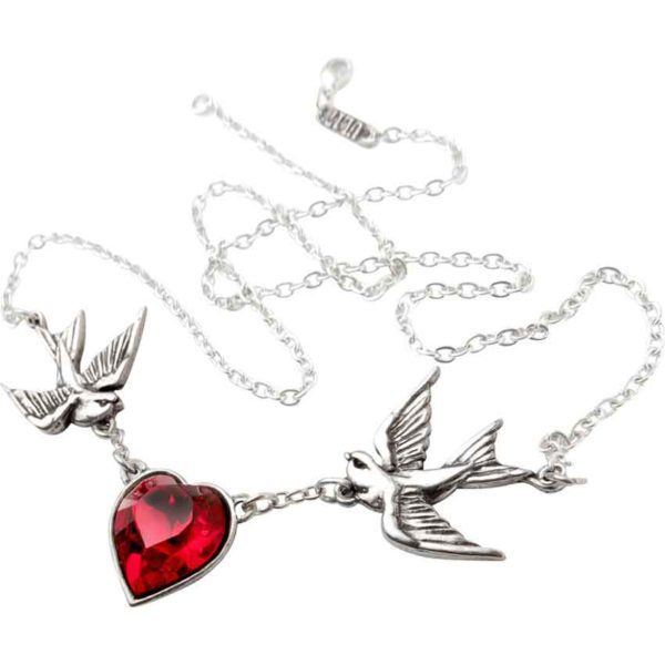 Swallow Heart Pendant