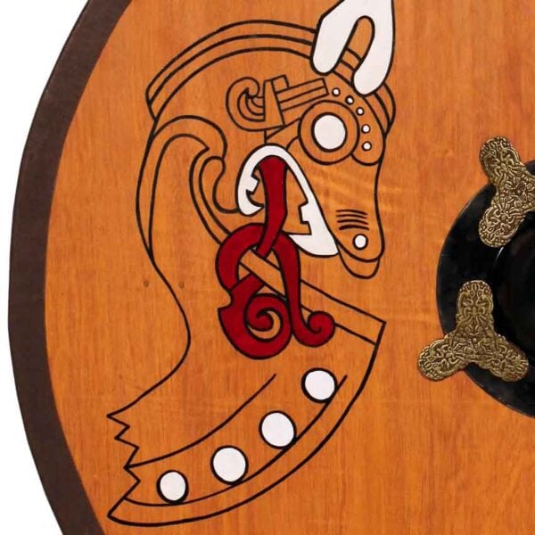Round Horse Warrior Viking Shield