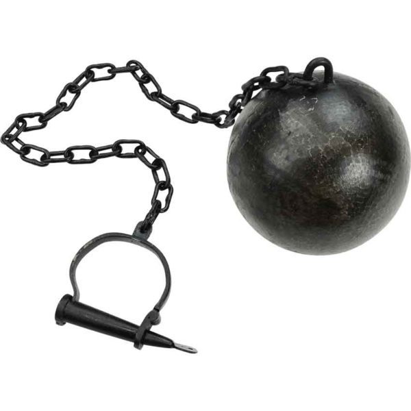 Ball and Chain Single Cuff AHRPT8021 Medieval Collectibles