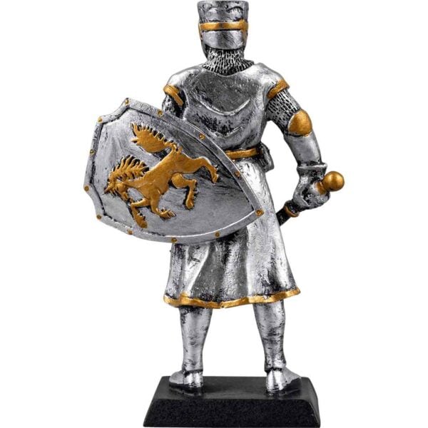 Medieval Knight with Flanged Mace Statue