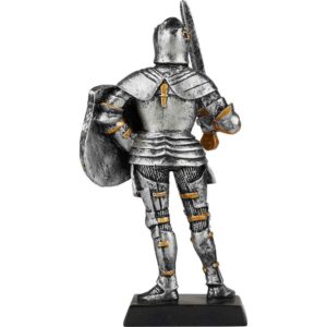 Medieval Knight with Sword Statue