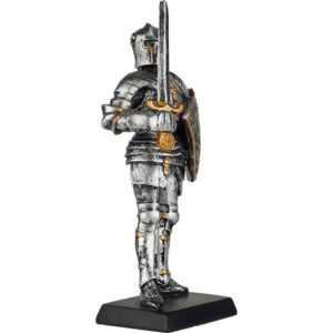 Medieval Knight with Sword Statue
