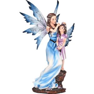 Mother and Daughter Fairy Statue