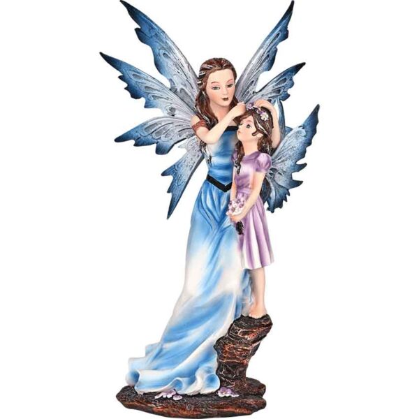 Mother and Daughter Fairy Statue