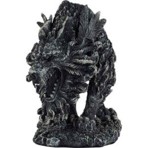 Growling Fenrir Statue
