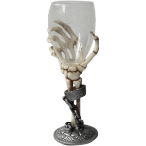 Chained Skeleton Hand Wine Glass