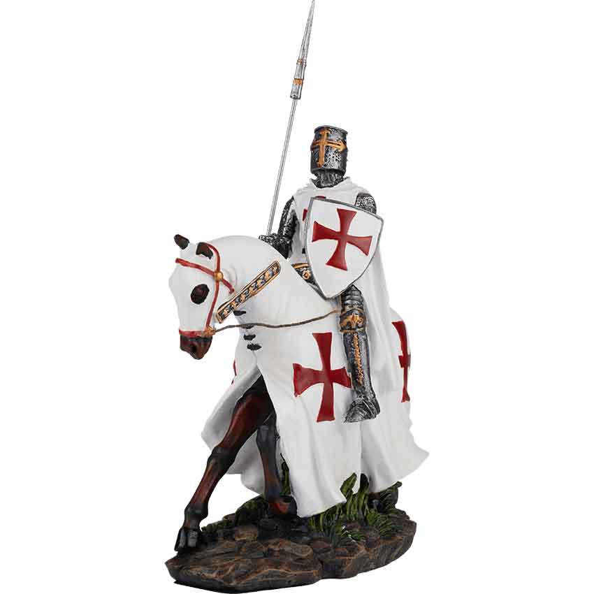 Templar Knight on Horseback Statue