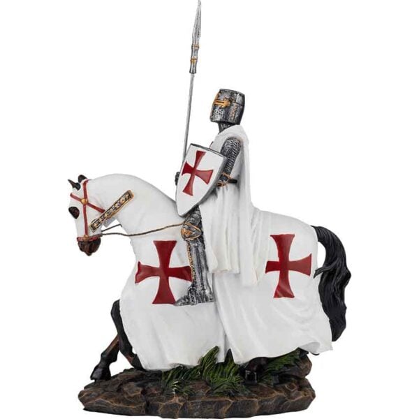 Templar Knight on Horseback Statue