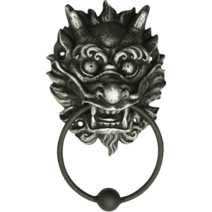 Fanged Oriental Lion Door Knocker