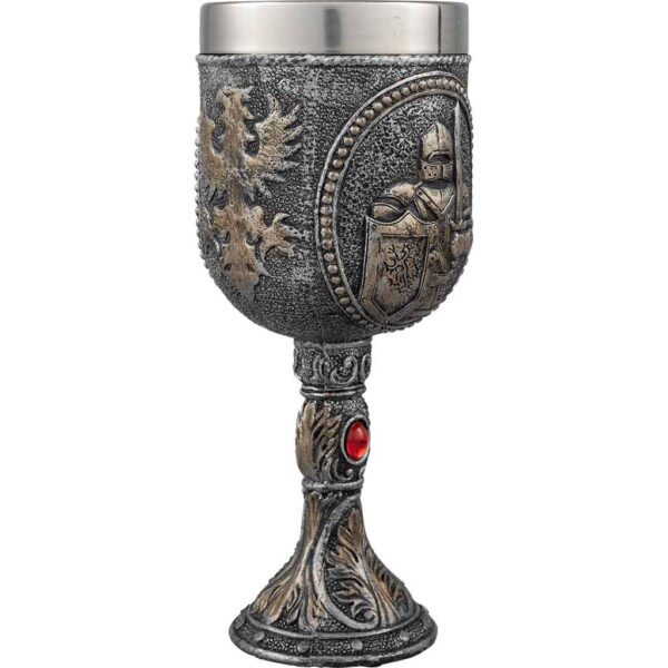 Medieval Knight Portrait Goblet