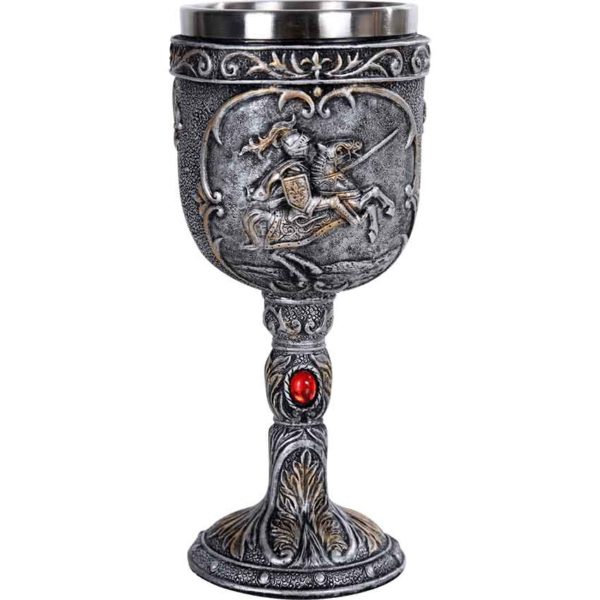 Battling Medieval Knight Goblet