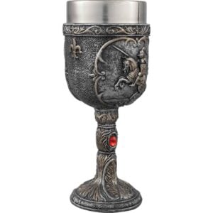 Battling Medieval Knight Goblet