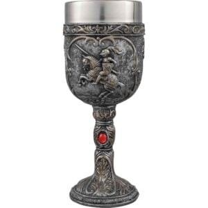 Battling Medieval Knight Goblet