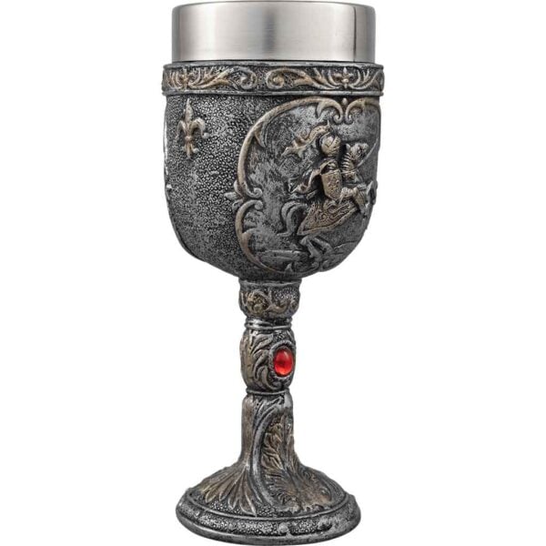 Battling Medieval Knight Goblet