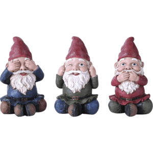 No Evil Gnomes 3 Piece Set