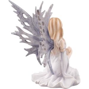 Small Winter Guardian Fairy with Orb Statue