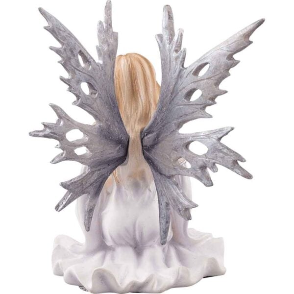 Small Winter Guardian Fairy with Orb Statue