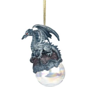 Checkmate Gray Dragon Ornament