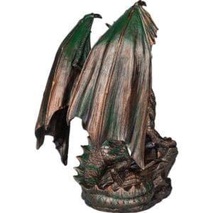 Metallic Green Dragon Statue