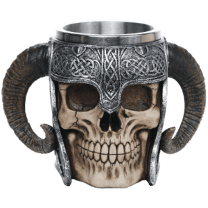 Viking Warrior Skull Helmet Mug
