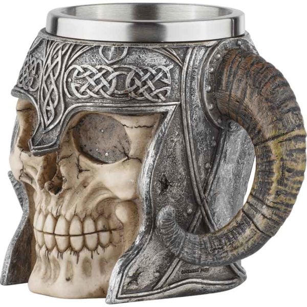 Viking Warrior Skull Helmet Tankard