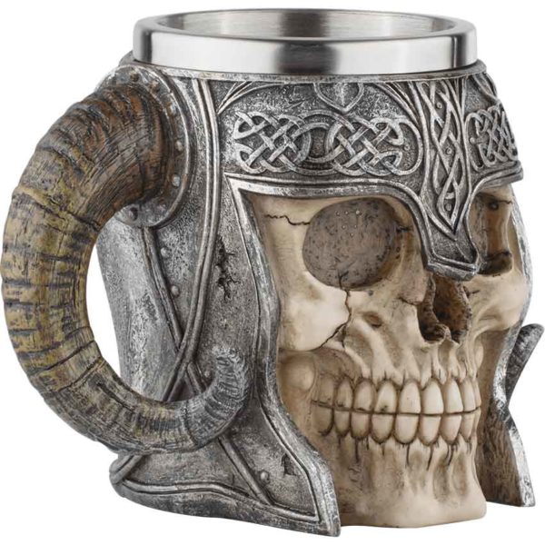 Viking Warrior Skull Helmet Tankard