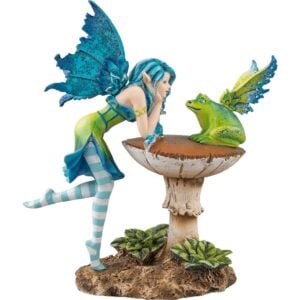 Frog Gossip Fairy Statue