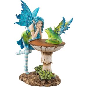 Frog Gossip Fairy Statue