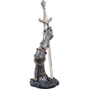 Excalibur Letter Opener with Armored Arm Stand
