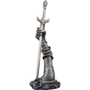 Excalibur Letter Opener with Armored Arm Stand