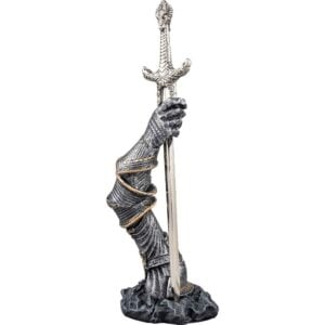 Excalibur Letter Opener with Armored Arm Stand