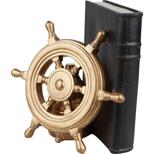 Anchor and Wheel Bookend Set