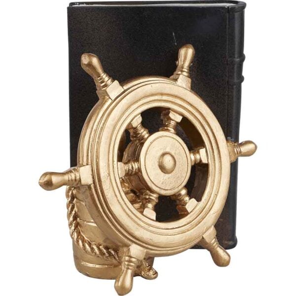 Anchor and Wheel Bookend Set