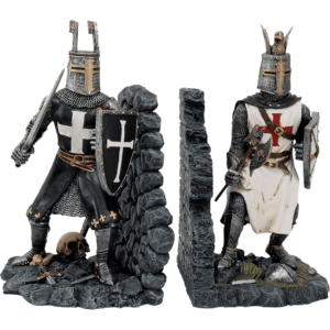 Crusader Knights Bookend Set
