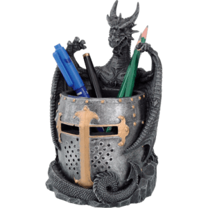 Dragon and Helmet Pen Holder