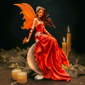 Crimson Lily Fairy Statue