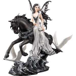 Swan Fairy with Horse Statue