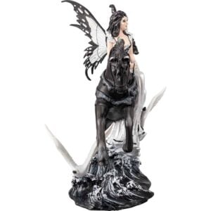 Swan Fairy with Horse Statue