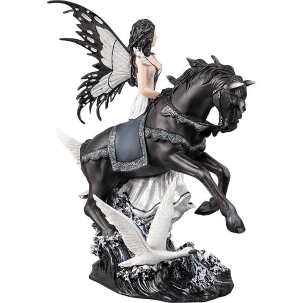 Swan Fairy with Horse Statue