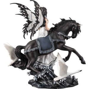 Swan Fairy with Horse Statue