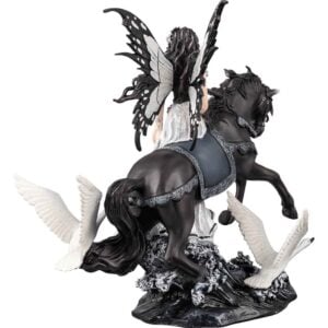 Swan Fairy with Horse Statue