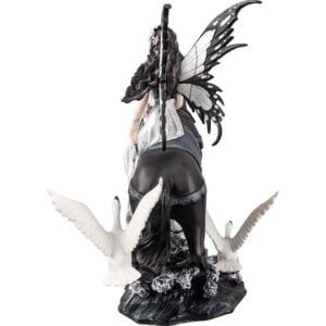 Swan Fairy with Horse Statue