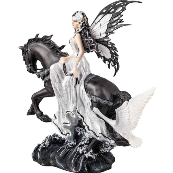 Swan Fairy with Horse Statue