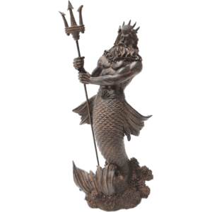 Antiqued Poseidon Statue