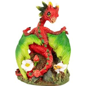 Strawberry Dragon Statue
